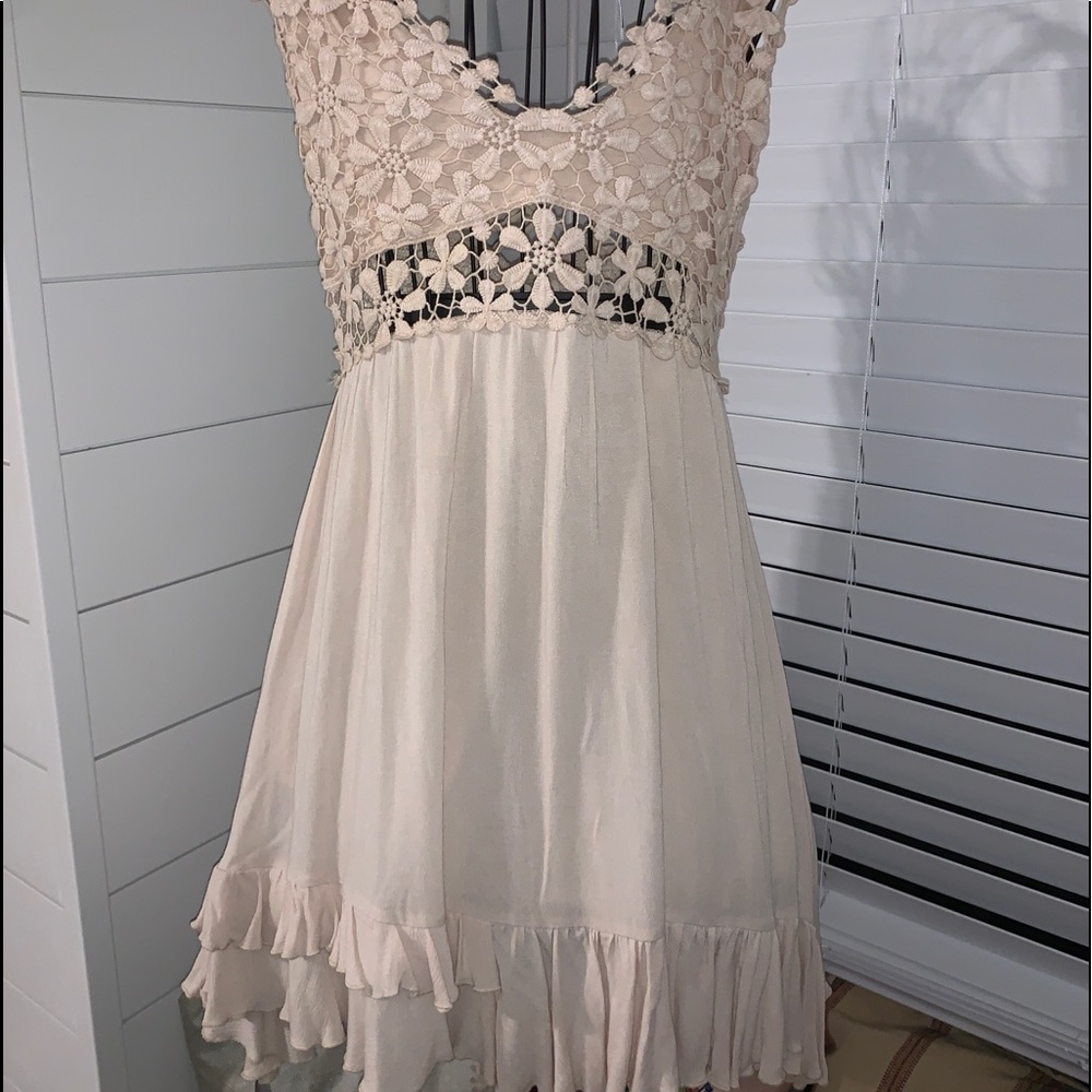 Strappy Elegant Sundress with ruffle.